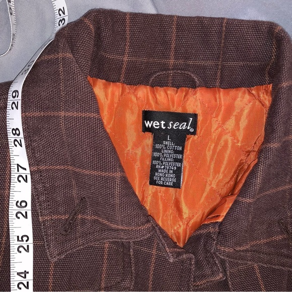 fit n flare textured pea coat with quilted lining - Picture 2 of 8